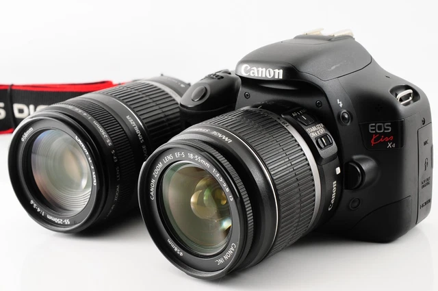 NEAR MINT】 CANON EOS Kiss x4 Two Lenses (Low Shutter Count