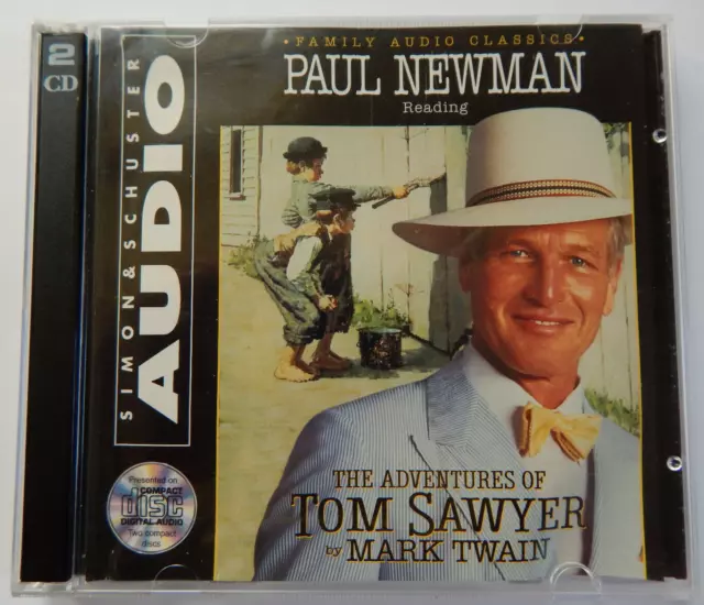 Paul Newman The Adventures of Tom Sawyer Audiobook 2 CD set