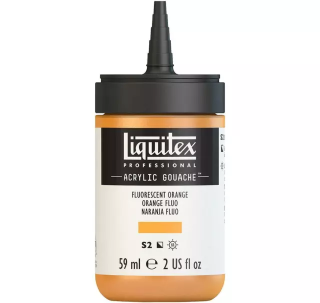 Liquitex Professional Acrylic Gouache 59ml - Fluorescent Orange*