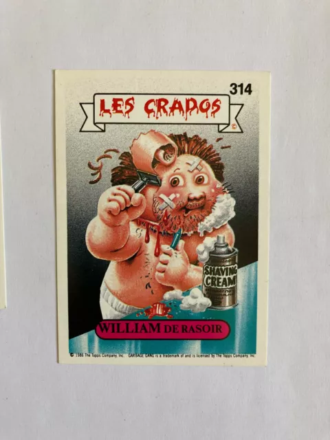 Carte autocollant 314 Les Crados 2 - William de rasoir sticker Art Spiegelman