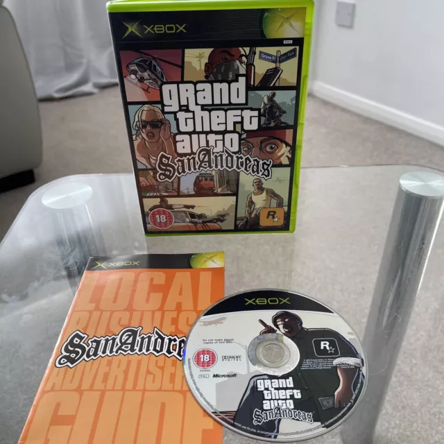 Vtg TESTED W MAP (RARE) Grand Theft Auto San Andreas PS2 Games Playsta –  ParadiseTradingPost