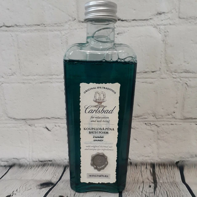 Gel de ducha de espuma de baño antiestrés Manufaktura Carlsbad lavanda Koupellova Spa