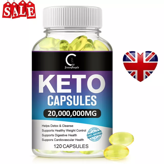 120pcs Keto Diet BHB Pills Best Weight Loss Supplement Fat Burn Carb Blocker