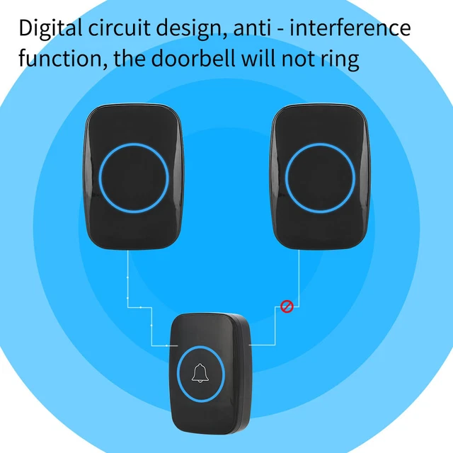 Wireless Door Bell Wireless Music Doorbell Wireless Doorbell 300m Remote Cont YA