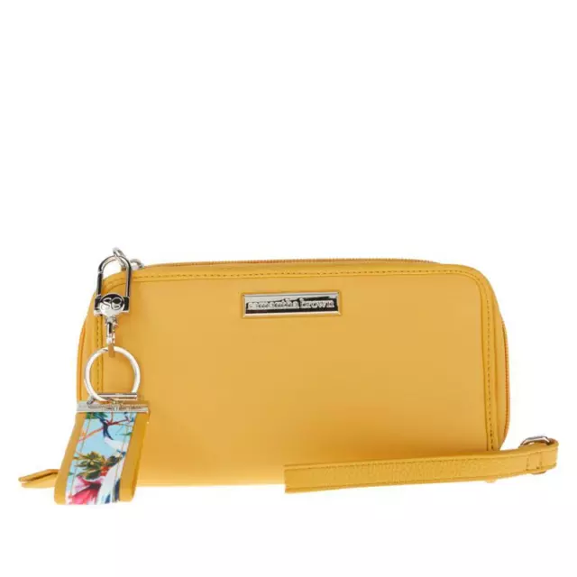 Samantha Brown To-Go Zip-Around Wallet Yellow NEW