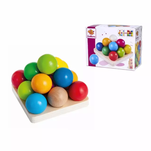 Eichhorn Kugel-Sortierspiel Farben lernen Lernspielzeug Farbsortierspiel Kinder