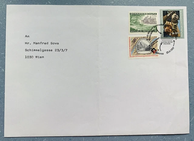 Österreich 2 Belege Echt Gelaufen 1998, 1999 mit Sonderstempel