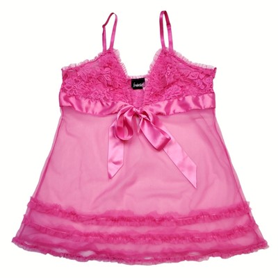 sheer pink babydoll