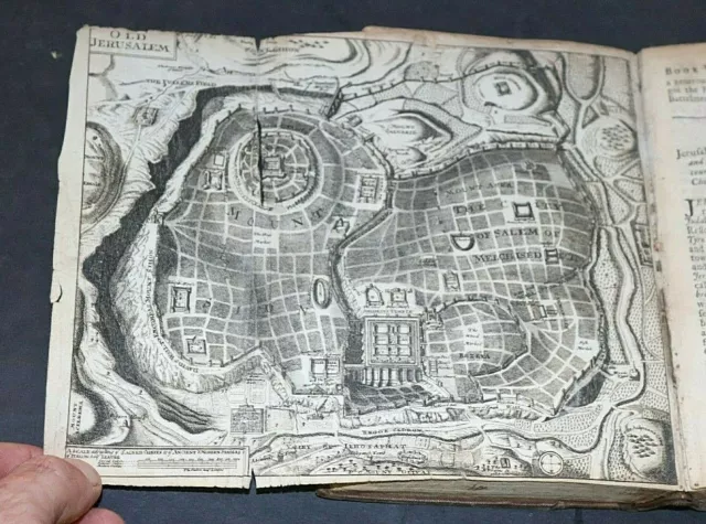 J.crull, The Jewish History,Mit Kupferstichen,Karte & Plan,London,1708,Rar
