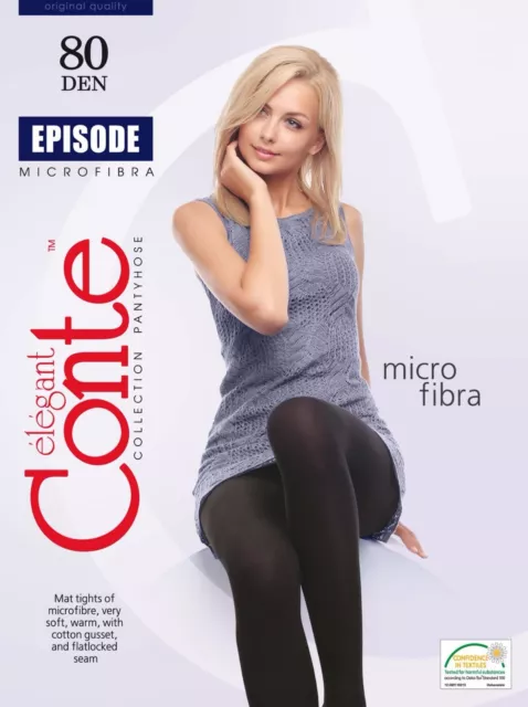 Conte TIGHTS Episode 80 den | Thick Warm Winter Durable Microfibre Pantyhose