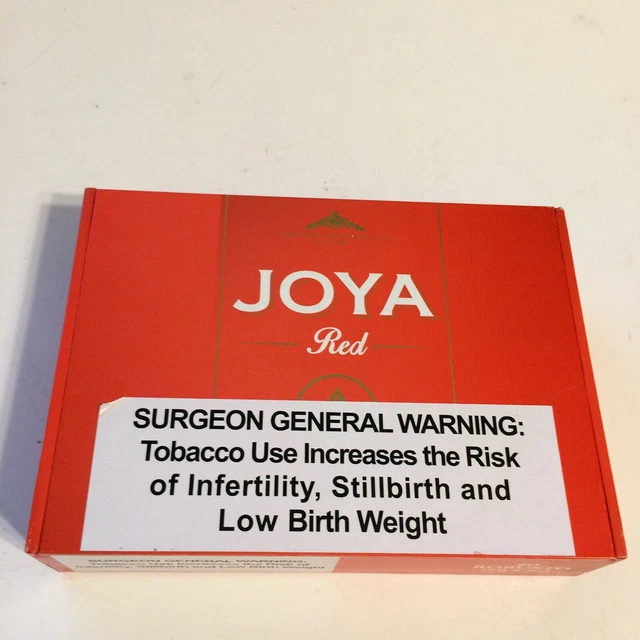 WOOD Cigar Box Joya Red Robusto EMPTY Paper covered Wooden Storage Stash BOX
