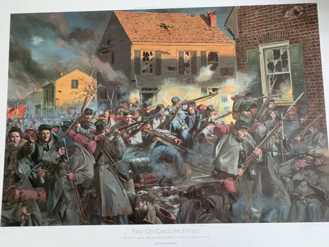 Don Troiani - Fire on Caroline Street - Collectible Civil War Print - MINT