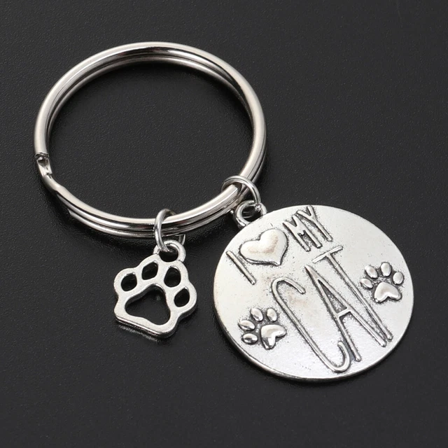 Porte-clés En Alliage Porte-clés Cadeaux Créatifs Patte De Chat