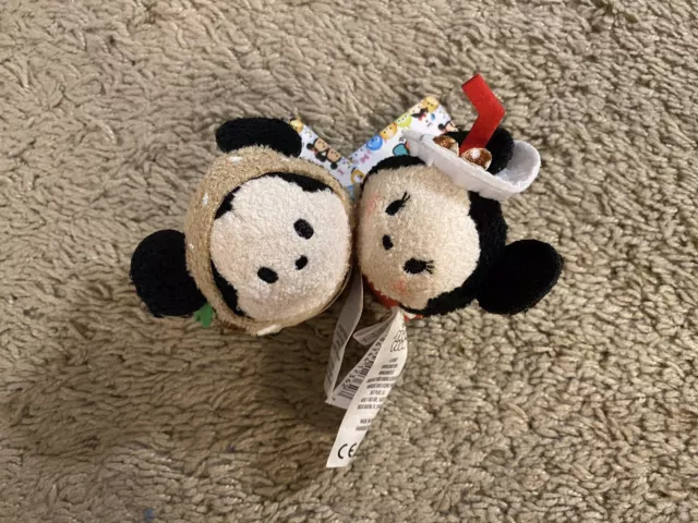 Disney Tsum Tsum Burger Mickey Mouse Soda Minnie Mouse mini plush Hamburger NWT