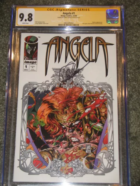 CGC SS 9.8 Angela #1 Signed by Greg Capullo Signature Series Spawn