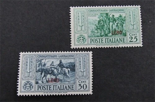 nystamps Italy Aegean Islands Lero Stamp # 19.20 Mint OG NH $100      M17y2676