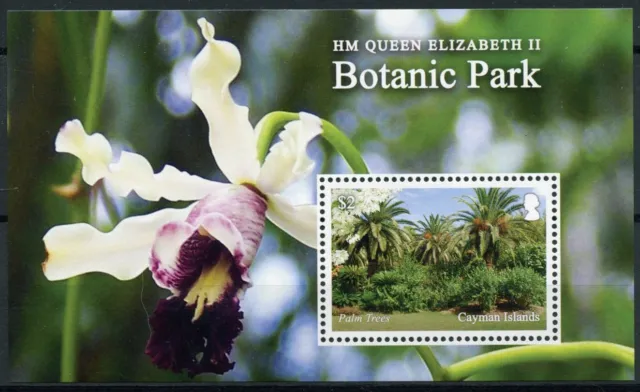 Cayman Isl Flowers Stamps 2020 MNH Queen Elizabeth II Botanic Park Orchids 1v MS