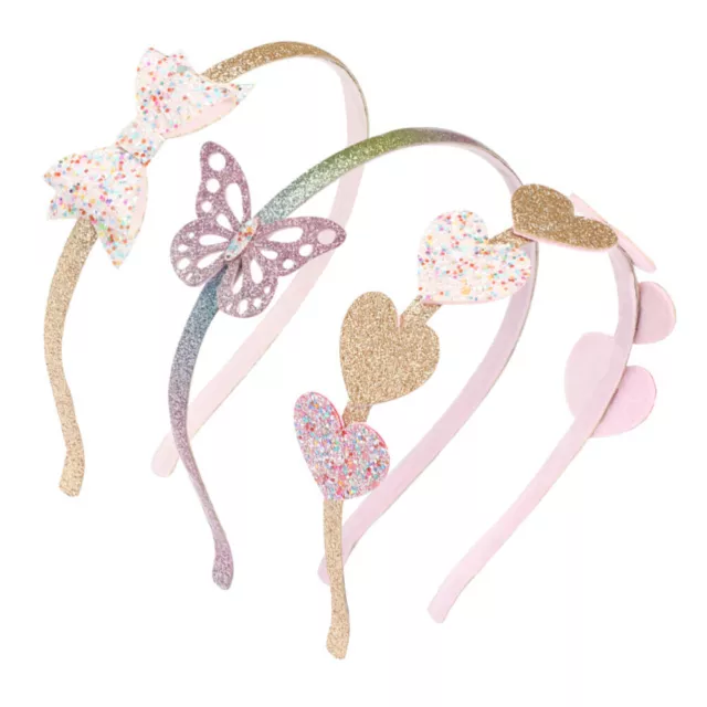 3 Pcs Non-woven Fabric Children's Headband Baby Girl Headbands with Bows