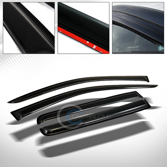 Fits 07-10 Compass Sun/Rain/Wind Guard Smoke Shade Vent Deflector Window Visors
