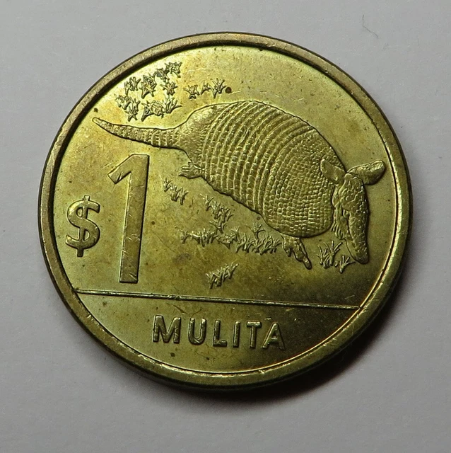 Uruguay Un Peso Uruguayo 2012 Brass Plated Steel KM#135 UNC