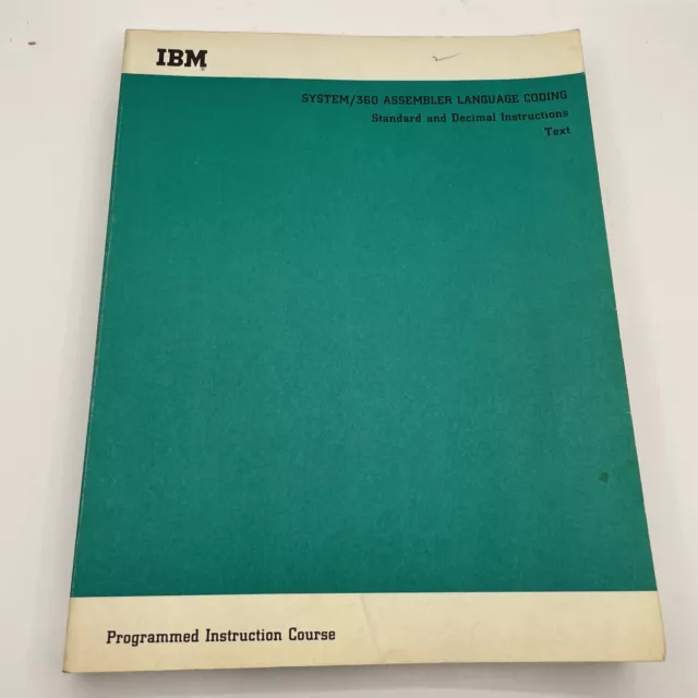 programmed instruction course IBM ￼￼system / 360 1967 language coding ￼