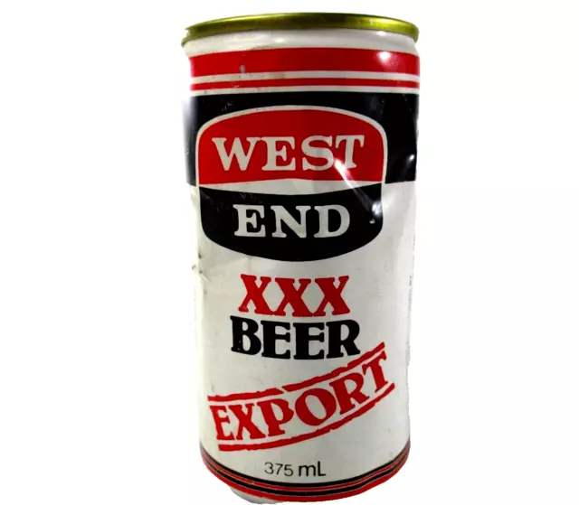 West End XXX Beer Export Beer Can Royal Society for the Blind 375ml Top Opened