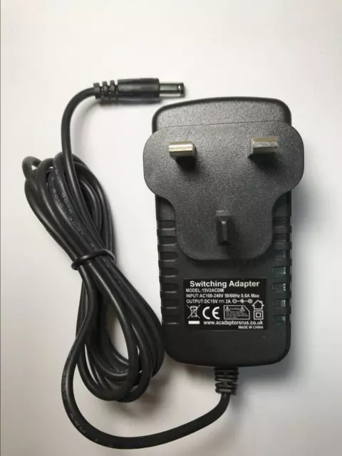 15 V 2A AC-DC Schaltadapter für gelbe Autobatterie tragbarer Booster