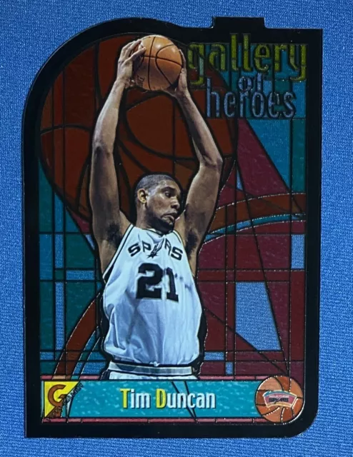 1999 Topps Tim Duncan Gallery Of Heroes Stained Glass Spurs #GH5