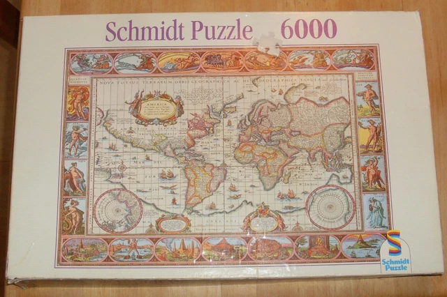 Educa - Puzzle de 8000 pièces pour adultes | Carte du monde historique