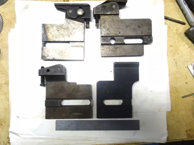 Lot Of 4 Brown & Sharpe Blocks For Turret Lathes & Screw Machines