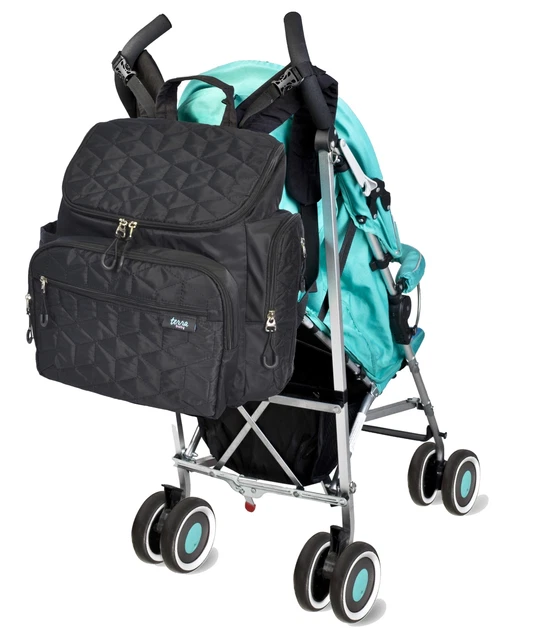 Baby Diaper Tote Bag Large Capacity Travel Organizer Changing Pad Bottle Holder