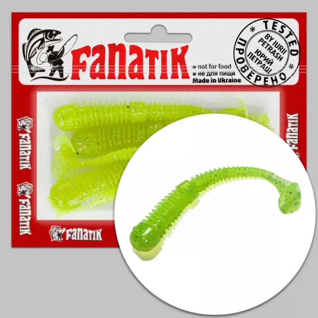 FANATIK Soft lures BOXER 2 3 3.5 4.5" 5-11cm Fishing Jig Baits with Aroma