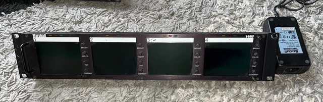Rack Moniteur Marshall V-R44P – 4 écrans LCD – Montage En Rack – Composite – Occasion