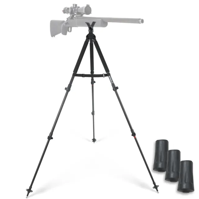 Tactical45 Hunting Bipod Shooting Stick - Combo Monopod Tripod Rifle Rest