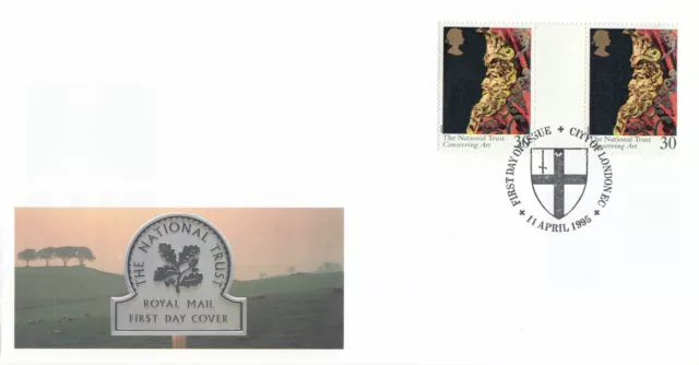 (66957) GB PAR DE CANALETAS FDC NT National Trust City of London 1995