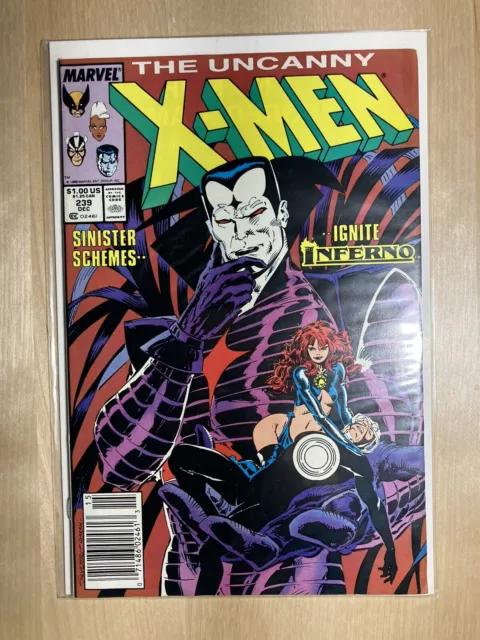 UNCANNY X-MEN #239 (Marvel, 1988) 2nd appearance & 1st cover app. Mr. Sinister B