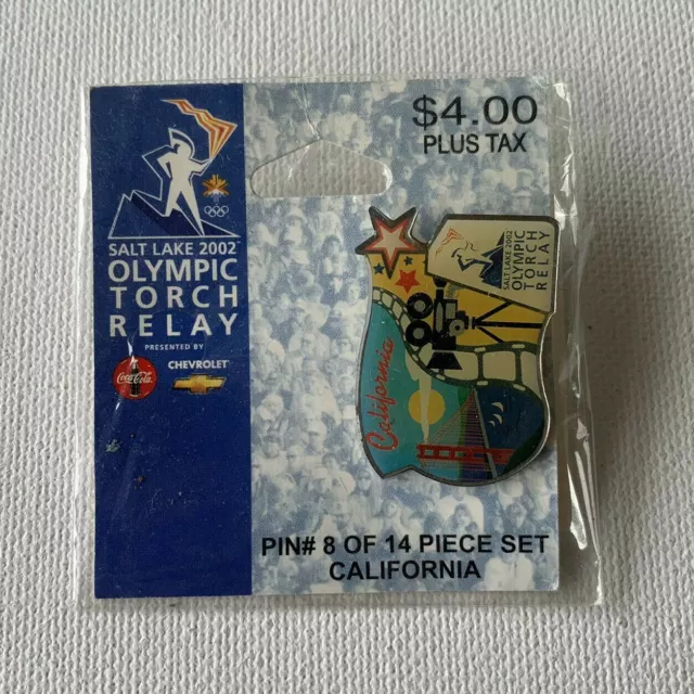 2002 Salt Lake City Olympic Pin Torch Relay Winter Olympics (New In Packaging)