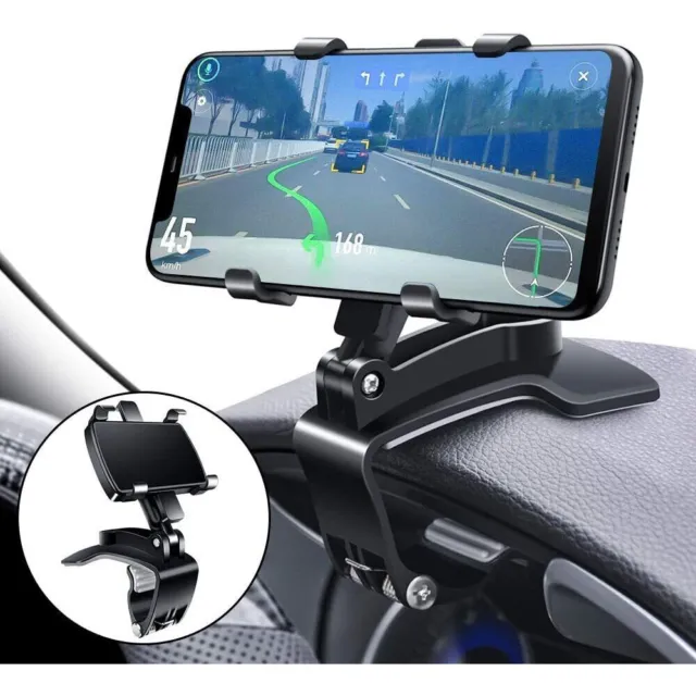 360° Clip On Dashboard Dash Mount Mobile In Car Phone Holder Stand Cradle iphone