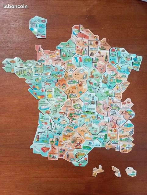JEU ELECTROTUTOR LA france des departements+3 planches d'histoire rares