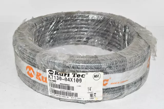 NEW Kuriyama Kuri Tec K7130-04X100 Polywire K7130 Series Heavy Wall PVC Food & B