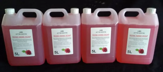 4x5 LITRE LUXURY ROSE SCENTED HAND WASH