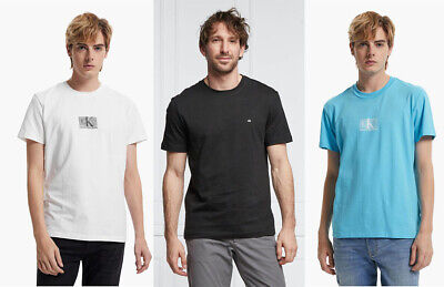 Calvin Klein CK Mens Tshirt Cotton Jersey Logo T shirt Casual Top Tee M L XL 2XL
