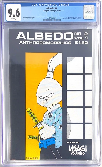 Albedo #2 First Usagi Yojimbo CGC 9.6 White Pages Stan Sakai