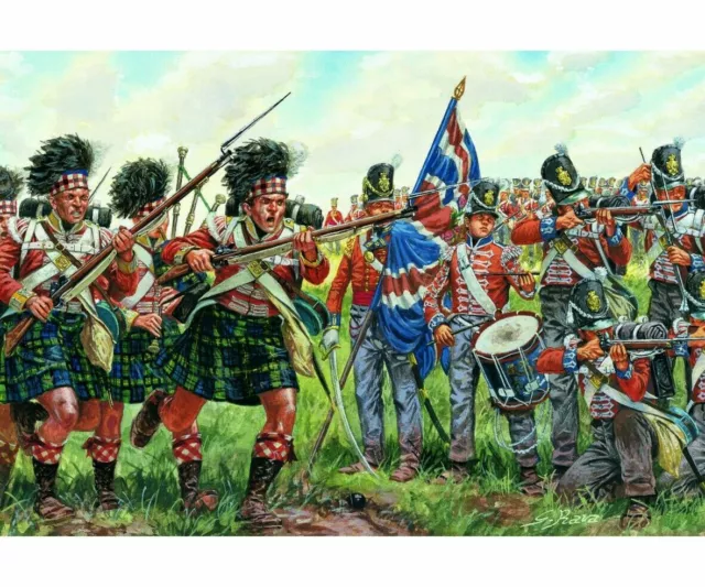 Italeri - British & Scottish Infantry At Waterloo 1815 1/72