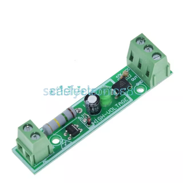 AC 220V 1-Bit Optocoupler Isolation Module Voltage Detect Board Adaptive for PLC 2