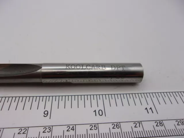 Koolcarb Dpt 7/16" Drill, Coolant Fed, Straight 2 Flute, Daul Carbide Tip, 0842A 2