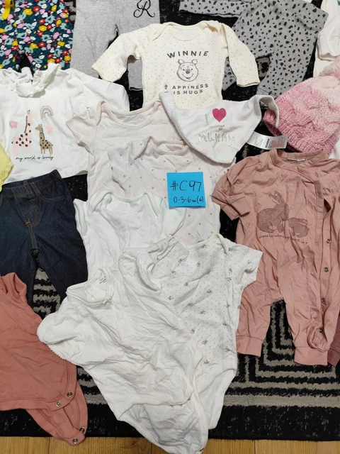 #C97💜 Huge Bundle Of Baby Girl Clothes 0-3-6months NEXT GEORGE DISNEY BLUEZOO 4