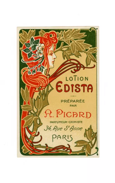 THREE ORIGINAL VINTAGE FRENCH PERFUME LABELS, 1890s to 1930s