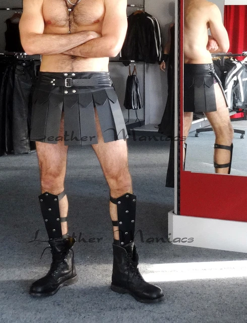 Gambe in pelle armatura in pelle armatura gladiatore costume gladiatore