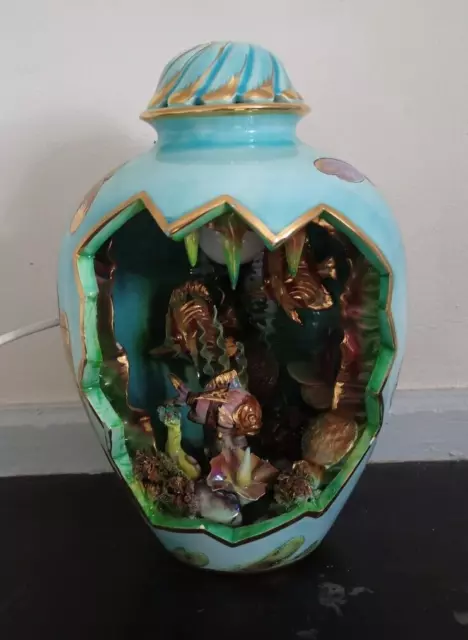 Lampe A Poser En Ceramique De Monaco Signee Kerina